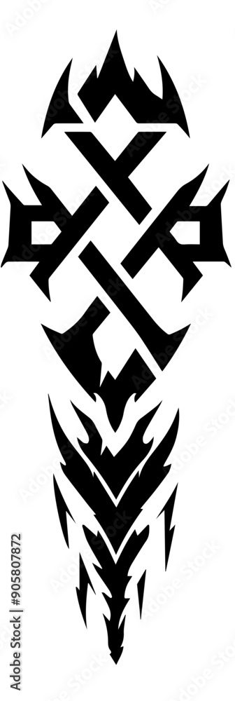 Viking Symbols and Emblems Vector Illustration Viking Symbols and Emblems Vector Illustration