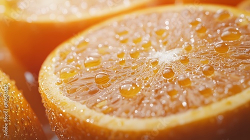 Juicy Fresh Orange. Vibrant and Realistic Citrus Concept photo