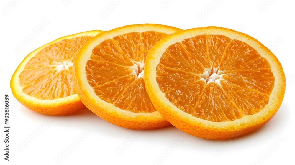 Fresh and Citrusy. Juicy orange slices bright and vivid with detailed texture concept Fresh and Citrusy. Juicy orange slices bright and vivid with detailed texture concept