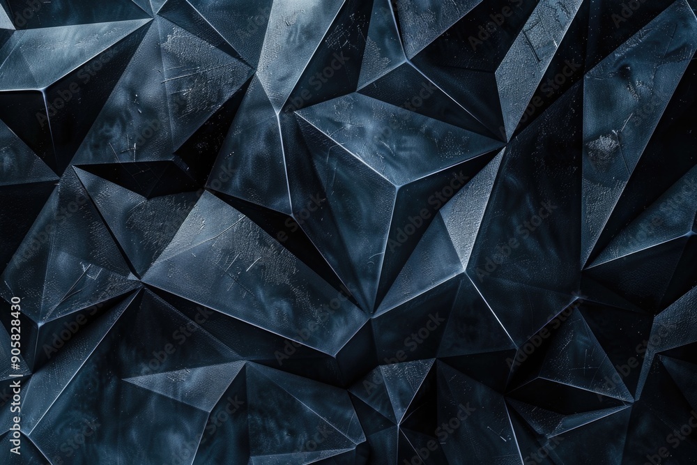 A detailed view of multiple small black cubes A detailed view of multiple small black cubes
