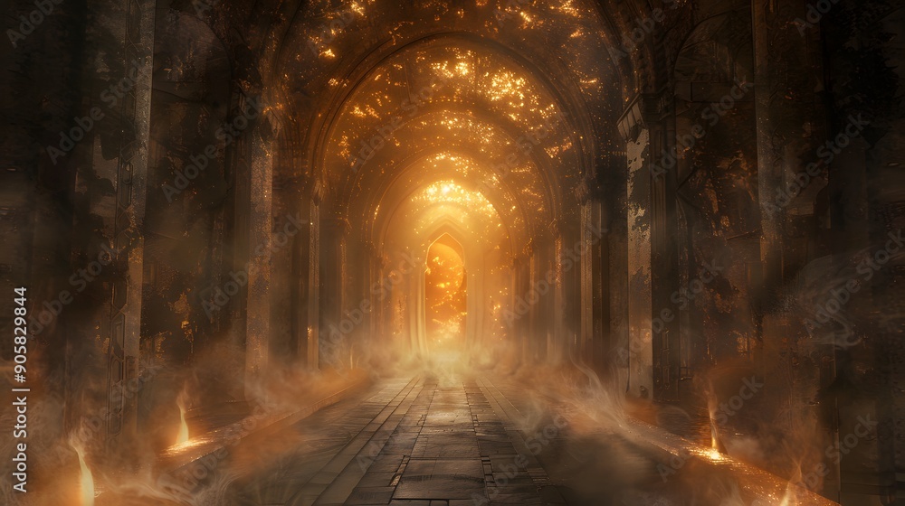 Warm, glowing chamber with dancing shadows and secrets in the night Warm, glowing chamber with dancing shadows and secrets in the night