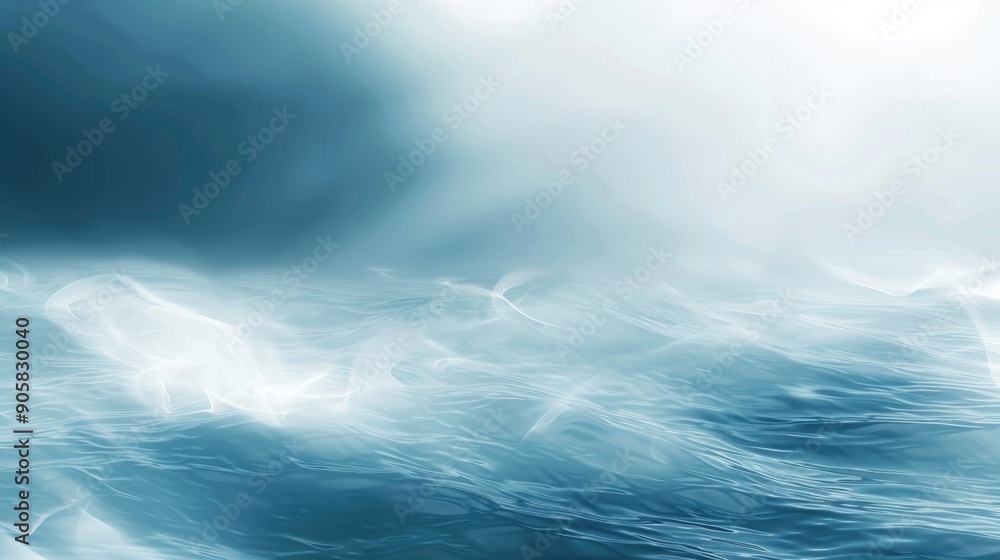 Blurred light on blue and white background with abstract sea effect Blurred light on blue and white background with abstract sea effect