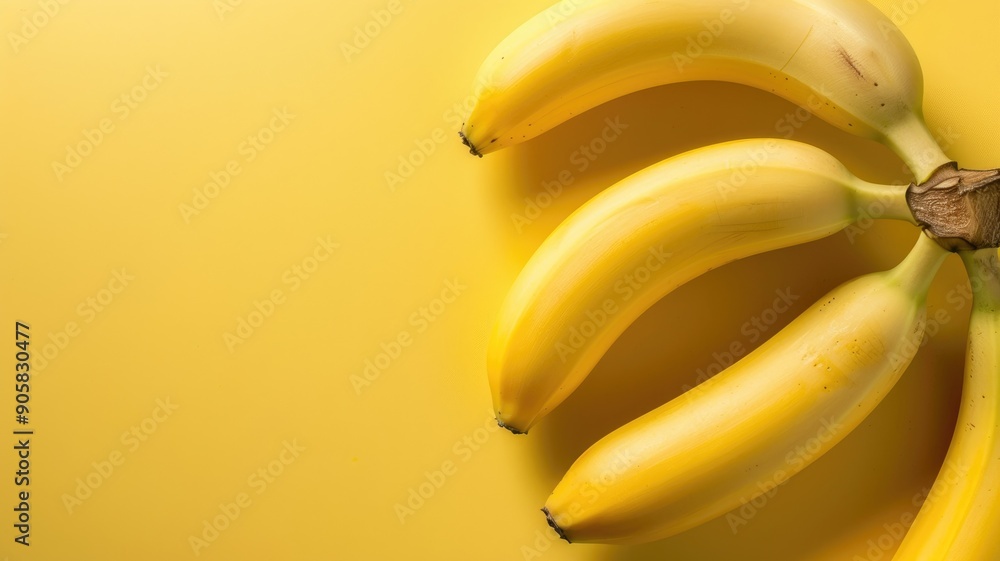Bunch of yellow bananas on background Bunch of yellow bananas on background