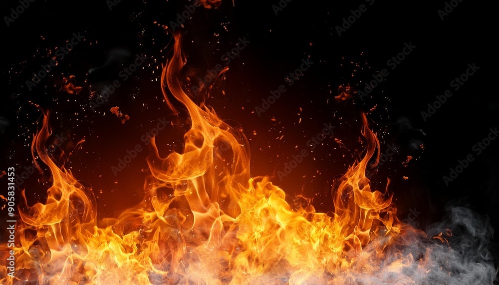 fire flames on black background fire fiery background red flames sparks and waving white smoke on black background flaming effect with burning fire fire flames on black background fire fiery background red flames sparks and waving white smoke on black background flaming effect with burning fire