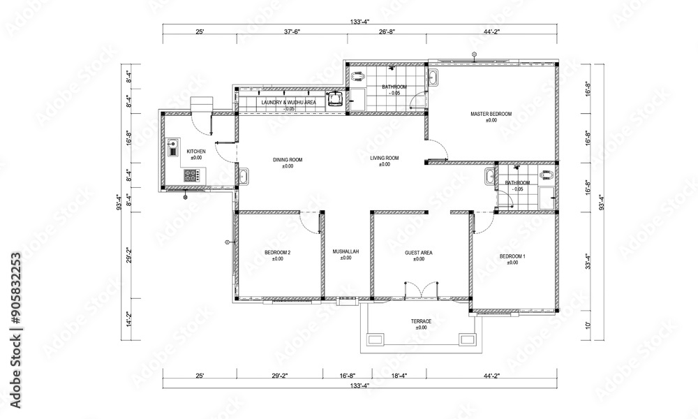 Floor Plan 1 Story House 10 x 15 m.ai Floor Plan 1 Story House 10 x 15 m.ai