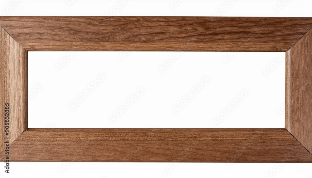 wooden frame or picture frame separately on a transparent background png