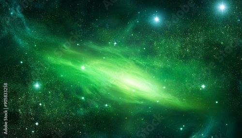 abstract green galaxy space background colorful cosmos universe backdrop