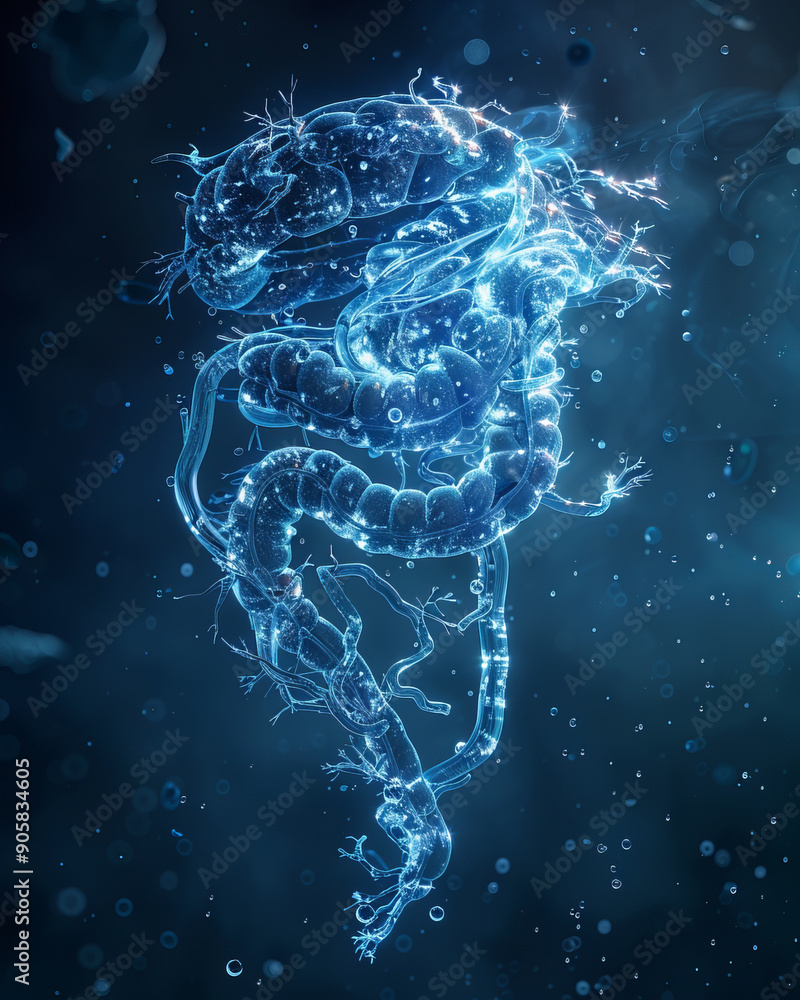 render of a xray digestive system water, full stand, water inside, liquid, translucy,generative ai render of a xray digestive system water, full stand, water inside, liquid, translucy,generative ai