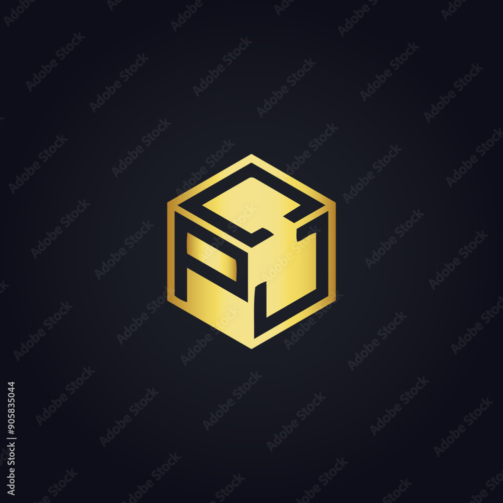 Obraz premium PJC logo. P J C design. White PJC letter. PJC, P J C letter logo design. P J C letter logo design in GOLD, GOLDEN LOGO, THREE, style. letter logo set in one artboard. P J C letter logo vector design.