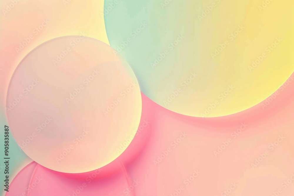 A collection of colorful circles stuck to a wall, perfect for designs and patterns A collection of colorful circles stuck to a wall, perfect for designs and patterns