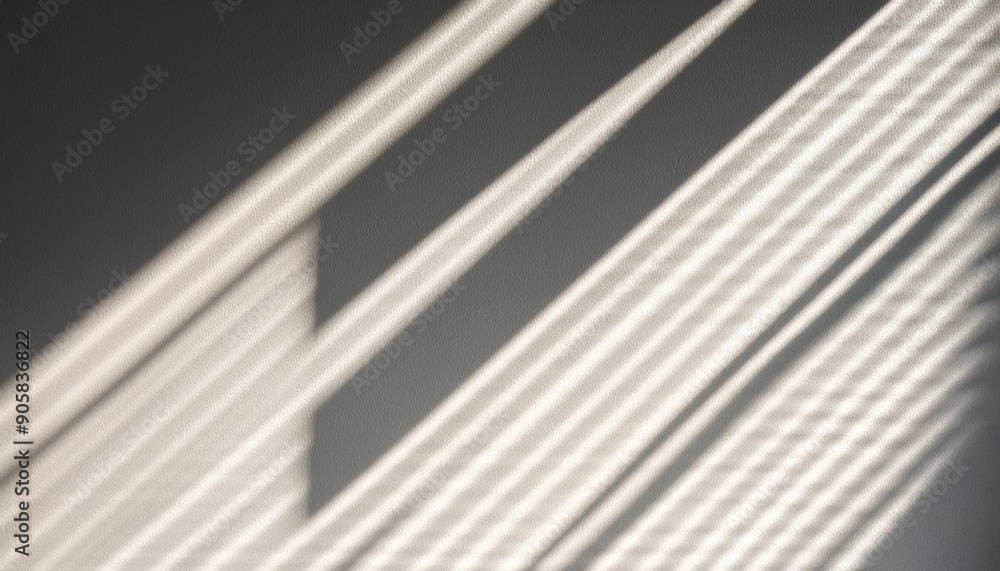 Obraz premium striped shadow from blinds shadow overlay effect