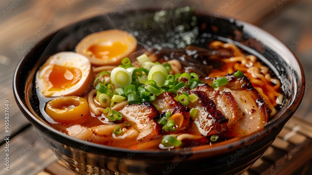 Delicious Shoyu Ramen. Comforting Japanese cuisine concept Delicious Shoyu Ramen. Comforting Japanese cuisine concept