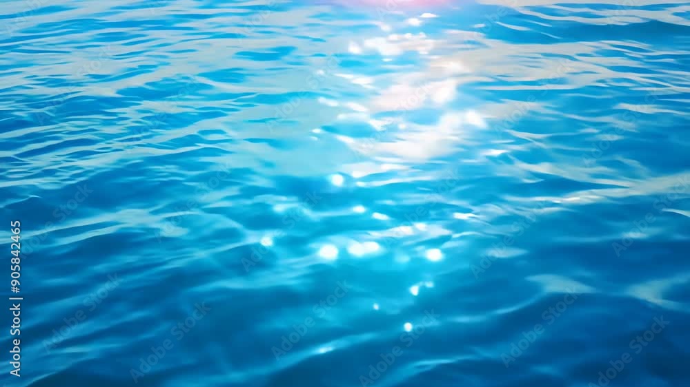 Soothing Reflections on Crystal Clear Water Under a Bright Sun at Midday. Generative AI Soothing Reflections on Crystal Clear Water Under a Bright Sun at Midday. Generative AI