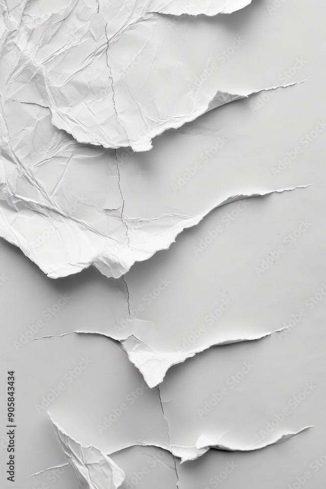 Obraz premium A close-up shot of a blank paper with a smooth finish, suitable for use in educational or office settings