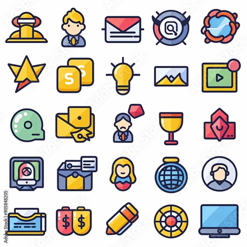 Collection of Colorful Icons