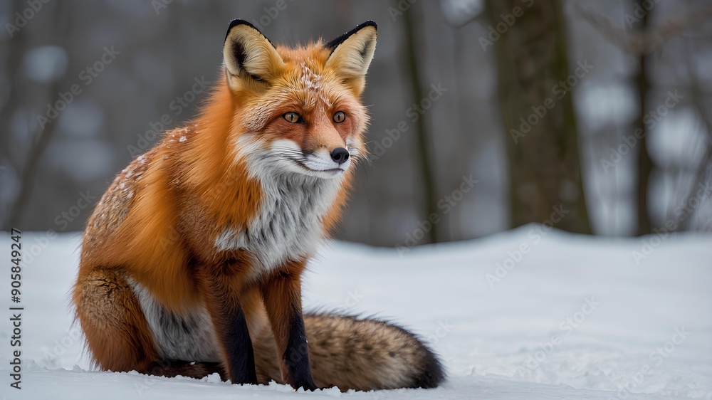 red fox in snow red fox in snow