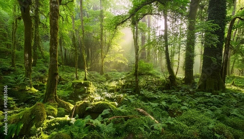 a lush forest alive with the sounds of wildlife