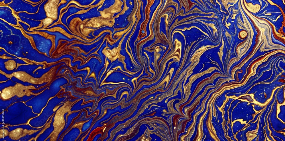 Navy golden swirl opulent decorative marble-like abstract background high-end product packaging platform display Navy golden swirl opulent decorative marble-like abstract background high-end product packaging platform display