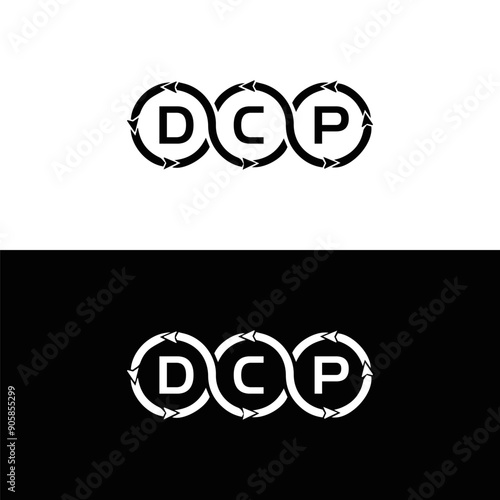 DCP logo. D C P design. White DCP letter. DCP, D C P letter logo design. D C P letter logo design in GOLD, GOLDEN LOGO, THREE, style. letter logo set in one artboard. D C P letter logo vector design. photo