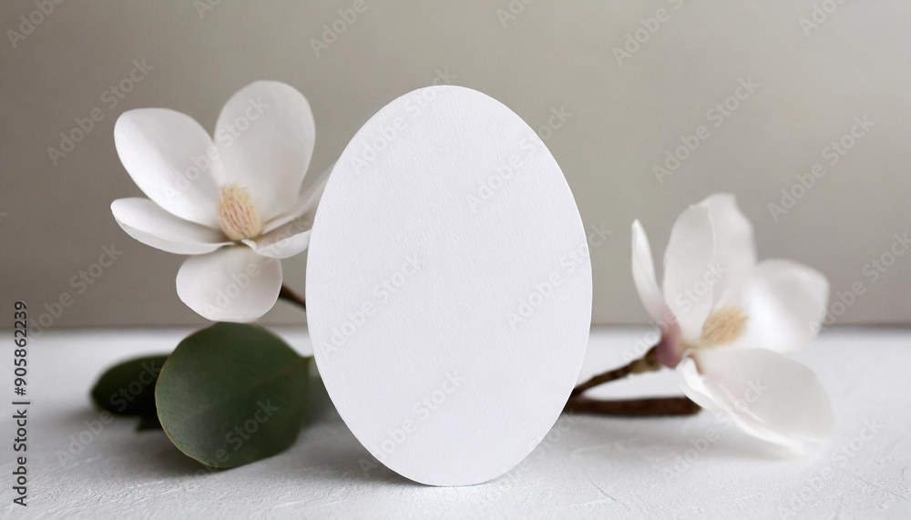 Mockup cards in a minimalistic style. Blank oval form with rounded edges Mockup cards in a minimalistic style. Blank oval form with rounded edges