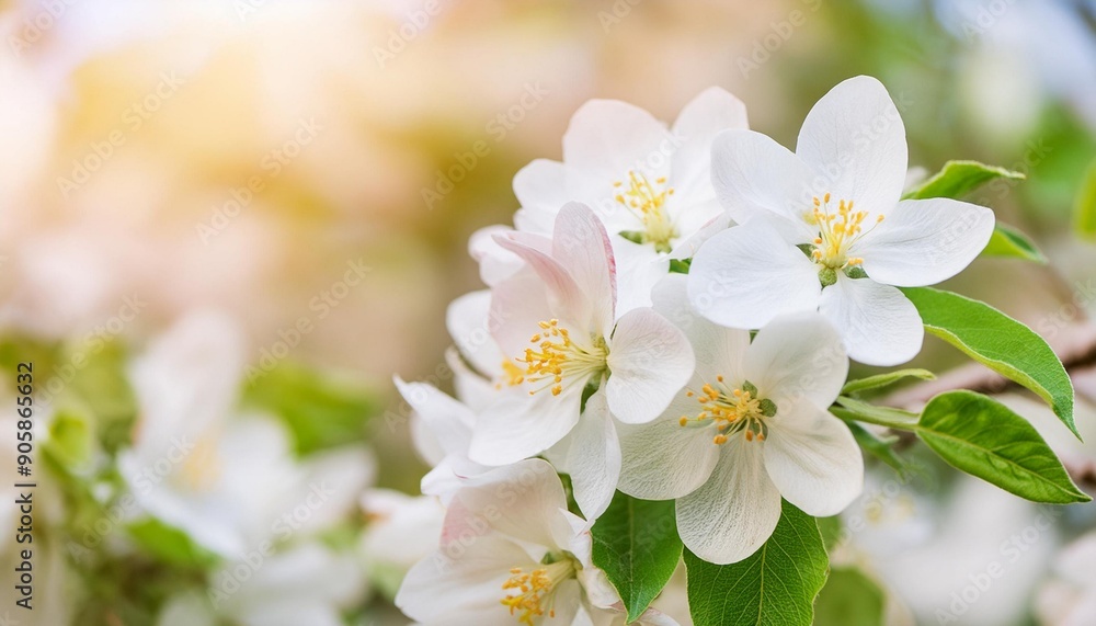 Fototapeta premium Chamomiles daisies macro in summer spring field on background blue sky with sunshine and a flying butterfly, close-up macro. 