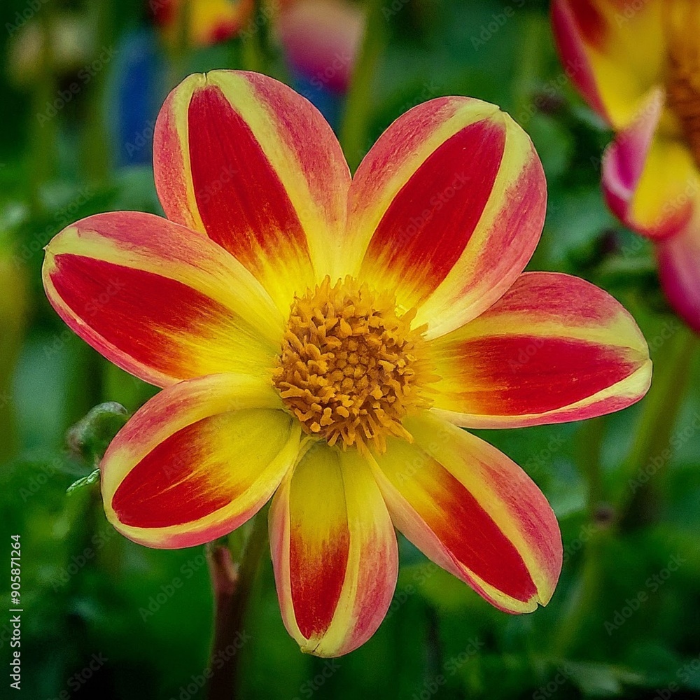 AI Generated Image Of Beautiful Flower Dahlia.
Closeup image focusing on details of flower petals.