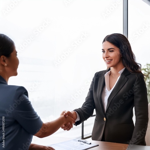 business people shaking hands