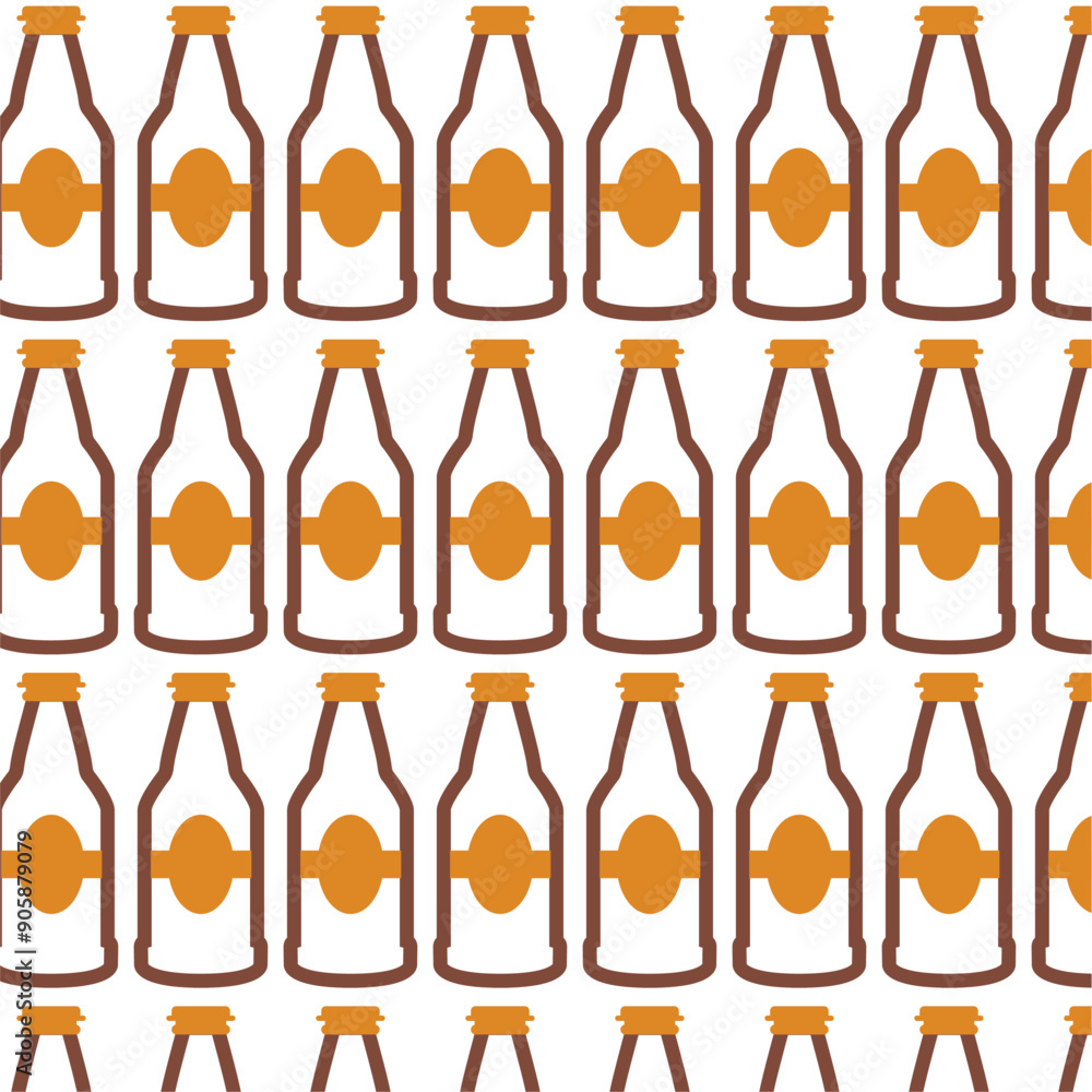 beer icon pattern background beverage Vector
