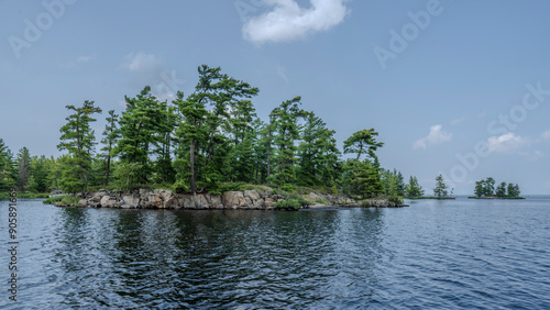 Lake Rainy in the Voyaguer National Park tour of the Boreal forest covered islands