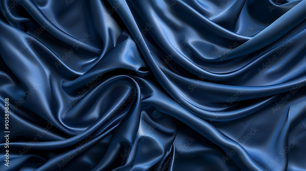 Realistic indiGo silk background Realistic indiGo silk background