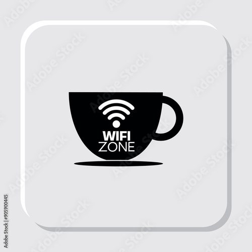 Wi-fi zone icon Connection symbol Vector