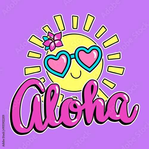ALOHA SUN WITH GLASSES