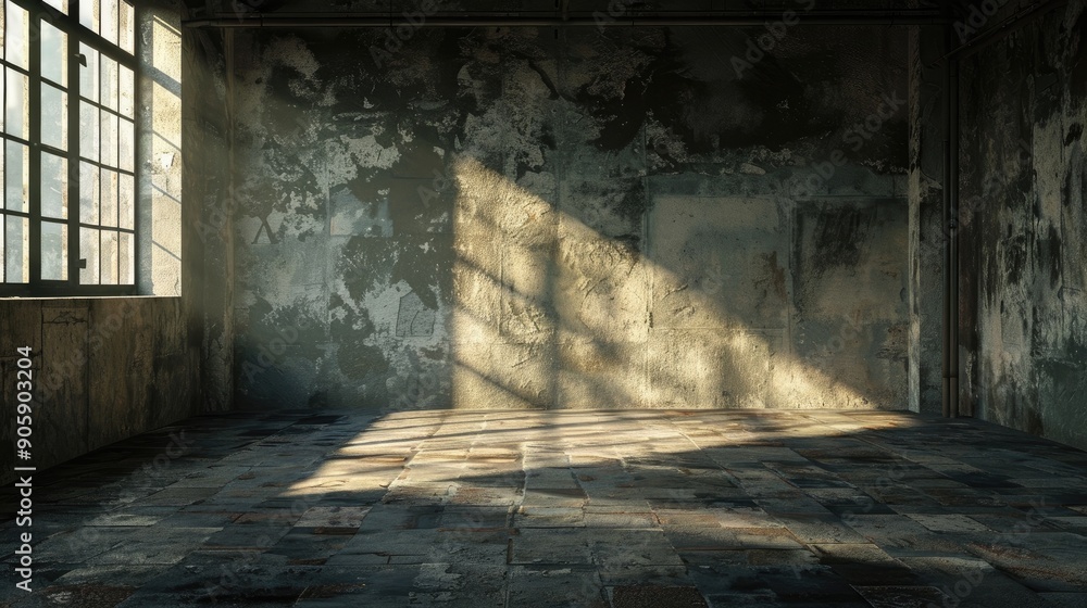 Empty room background with grungy style Empty room background with grungy style