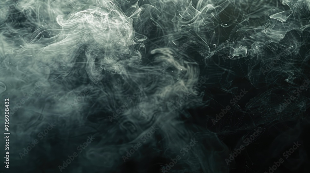 Abstract smoke pattern on dark background Haze in shadows Abstract smoke pattern on dark background Haze in shadows
