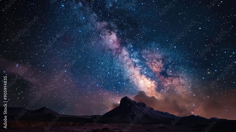 Stunning Night Sky with Countless Stars and Milky Way Galaxy Nature s Beauty in Focus Stunning Night Sky with Countless Stars and Milky Way Galaxy Nature s Beauty in Focus