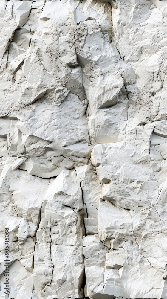Fototapeta premium A smooth, repeatable pattern of textured white stone ideal for backgrounds