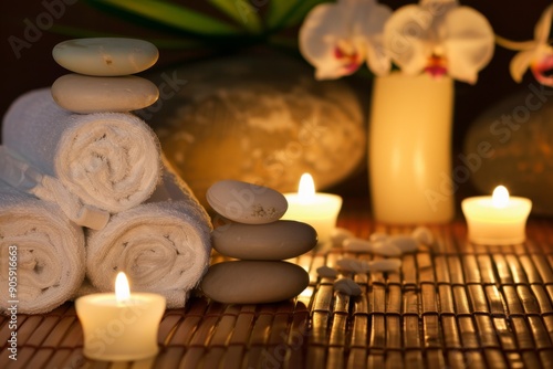 Relaxing body treatment at a spa with soothing body massage, emphasizing relaxation, wellness, and professional care in a serene environment.