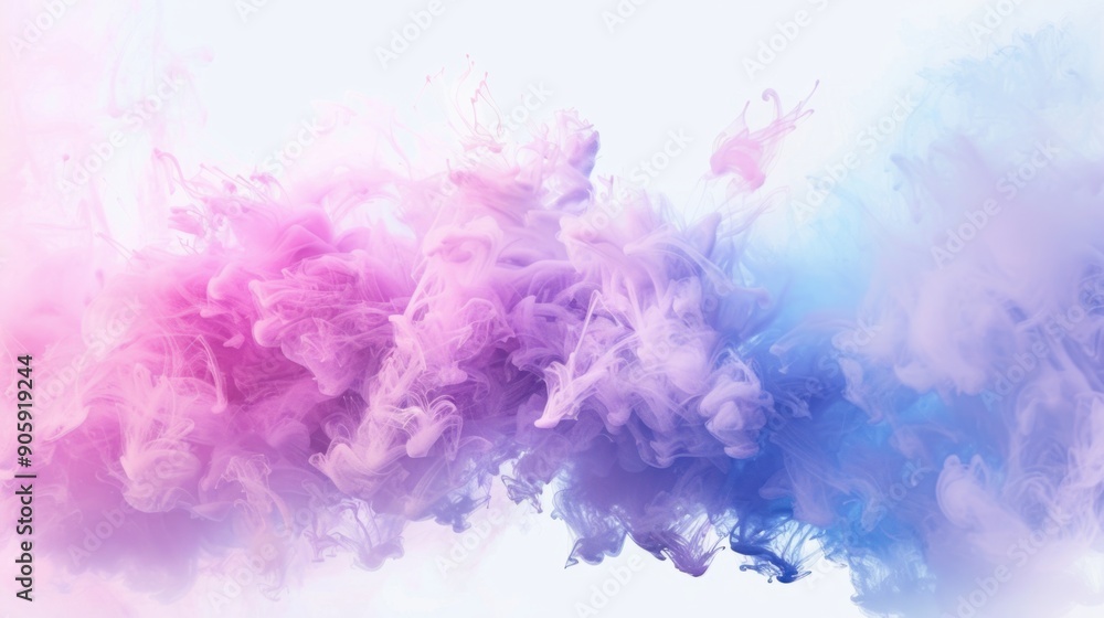 Fototapeta premium Ethereal Pastel Ink Swirls