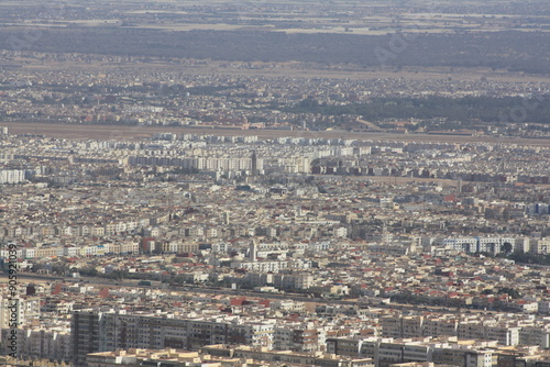 A view of the city of Agadir from the top of the mountain on July 29 2024.