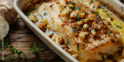Bacalhau com Natas on the table
