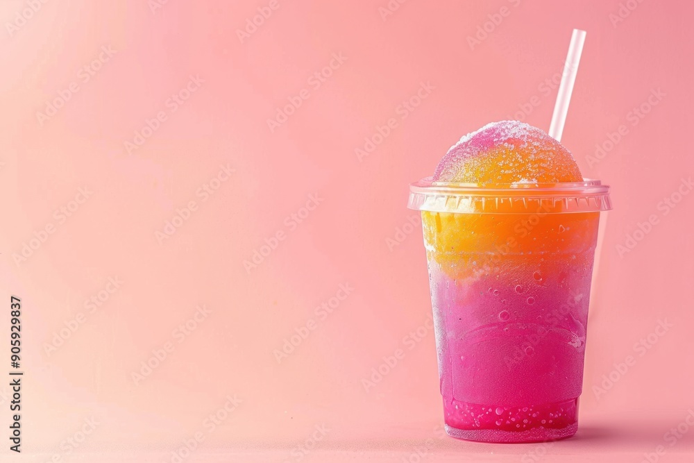 Colorful Slushie Drink Colorful Slushie Drink