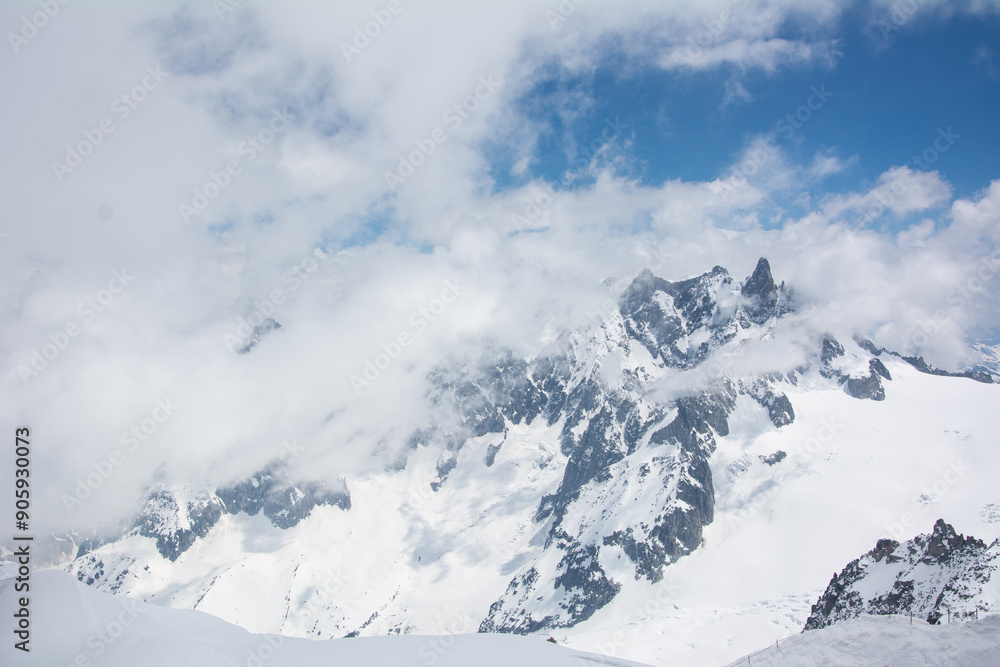Mon Blanc, cidade de Chamonix na França Mon Blanc, cidade de Chamonix na França