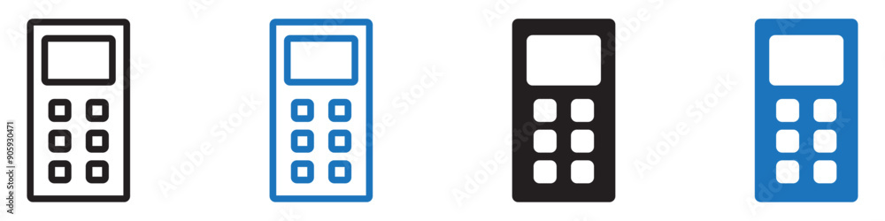 Phone icon sign set in outline style graphics design Phone icon sign set in outline style graphics design