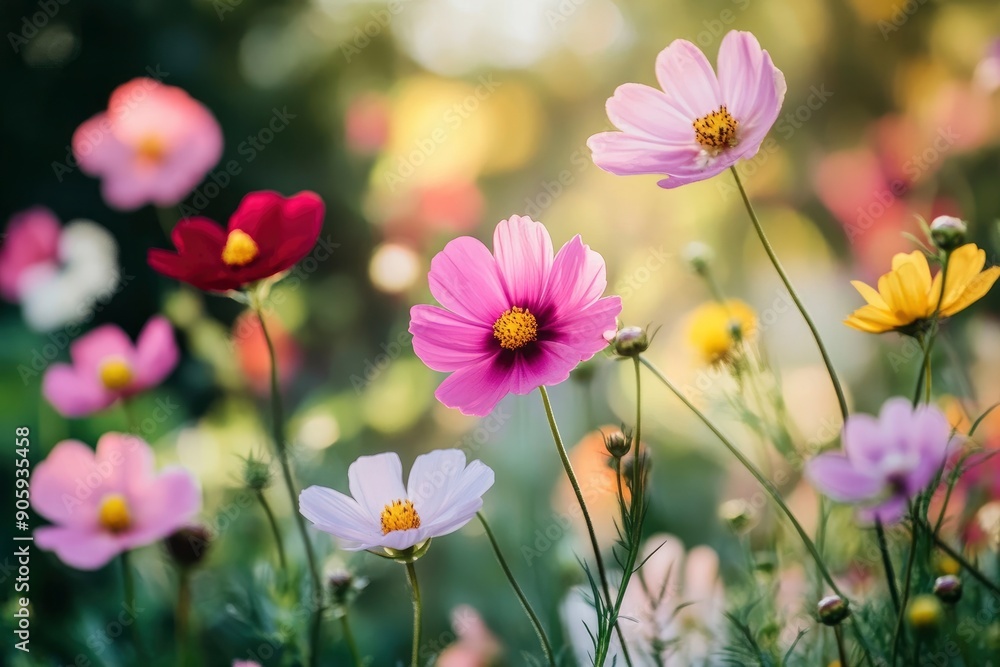Beautiful flowers are blooming. in the garden , ai Beautiful flowers are blooming. in the garden , ai