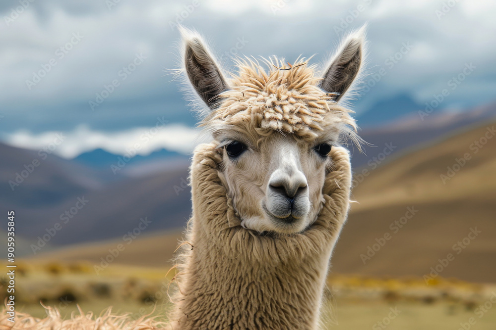 Obraz premium closeup of a alpaca