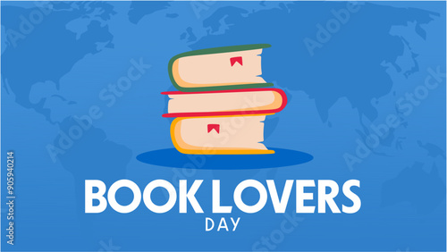 happy book lovers day with books