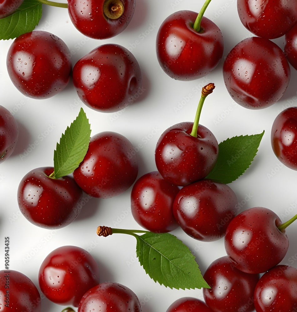 sweet cherry berry isolated on white background sweet cherry berry isolated on white background