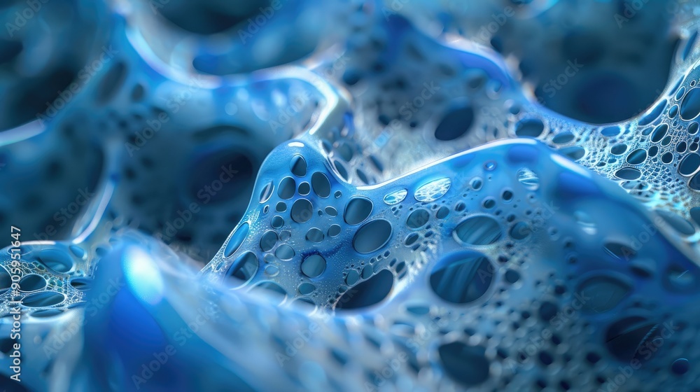Hydrogel in blue is slackly fitted Hydrogel in blue is slackly fitted