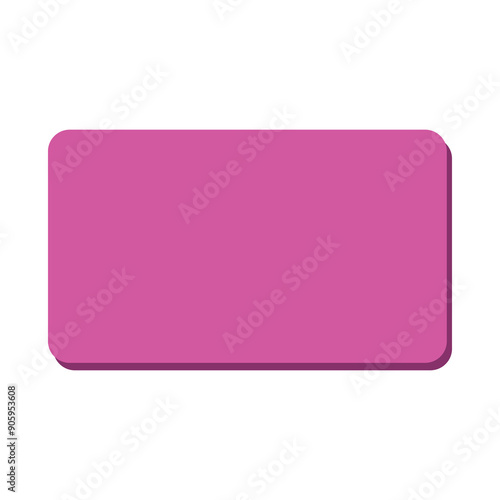 Rectangle 2D basic shape vector illustration, cute math geometric shape