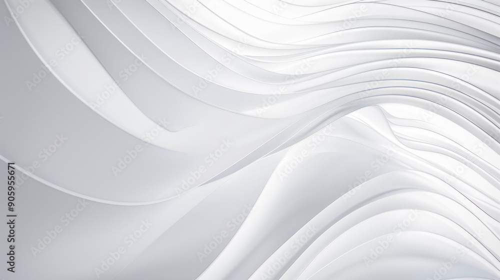 Abstract white shapes overlapping in a harmonious and balanced composition Abstract white shapes overlapping in a harmonious and balanced composition